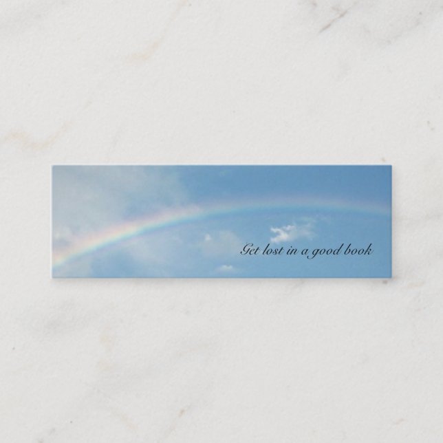 Carte De Visite Mini signet "Arc-en-ciel" (Devant)