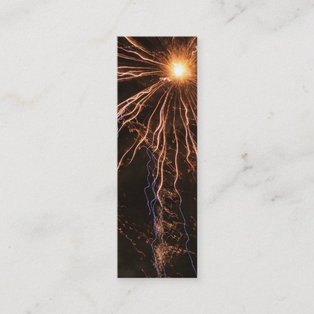 Carte De Visite Mini Signet de l'électricité de feux d'artifice (Devant)