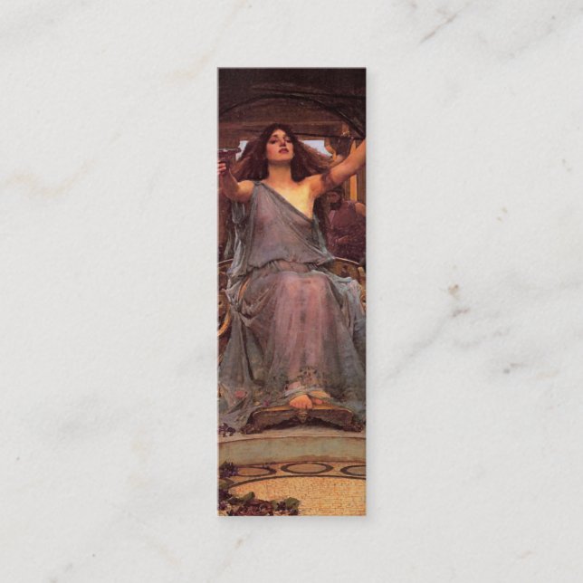Carte De Visite Mini Signet du Cirque par John William Waterhouse (Devant)