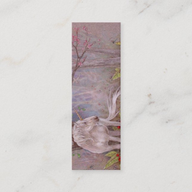 Carte De Visite Mini SIGNET - licorne (Devant)