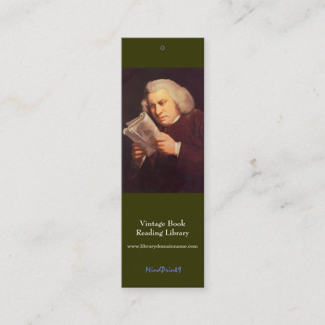 Carte De Visite Mini Signet - Samuel Johnson (Devant)