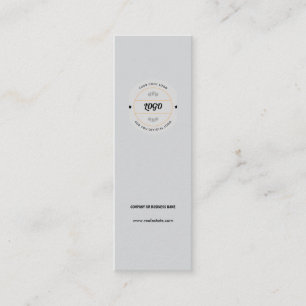 Carte De Visite Mini Simple logo d'entreprise rond et texte personnalis