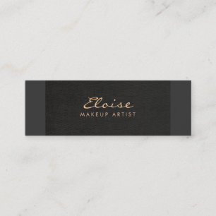 Carte De Visite Mini Simple Styliste & maquillage Artiste Minimaliste N