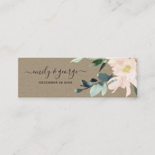 CARTE DE VISITE MINI SITE WEB MARIAGE RUSTIQUE BLUSH FLORAL BUNCH RSVP