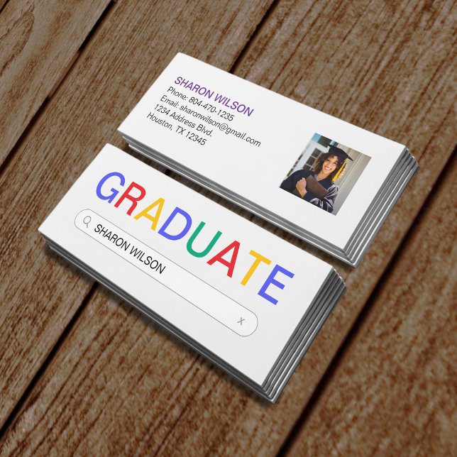 Carte De Visite Mini Site Web Recherche Résultat Graduation Nom Insérer (Website Search Result Graduation Name Insert
)