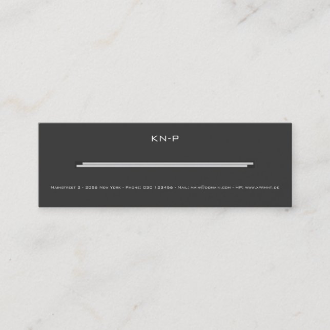 Carte De Visite Mini Slim (Devant)