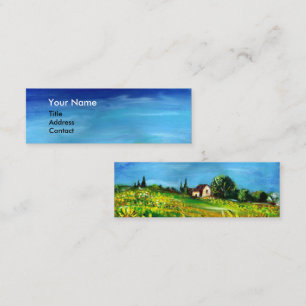 Carte De Visite Mini SOUFFLE ET CAMPAGNE EN TOSCANE / Ciel Bleu