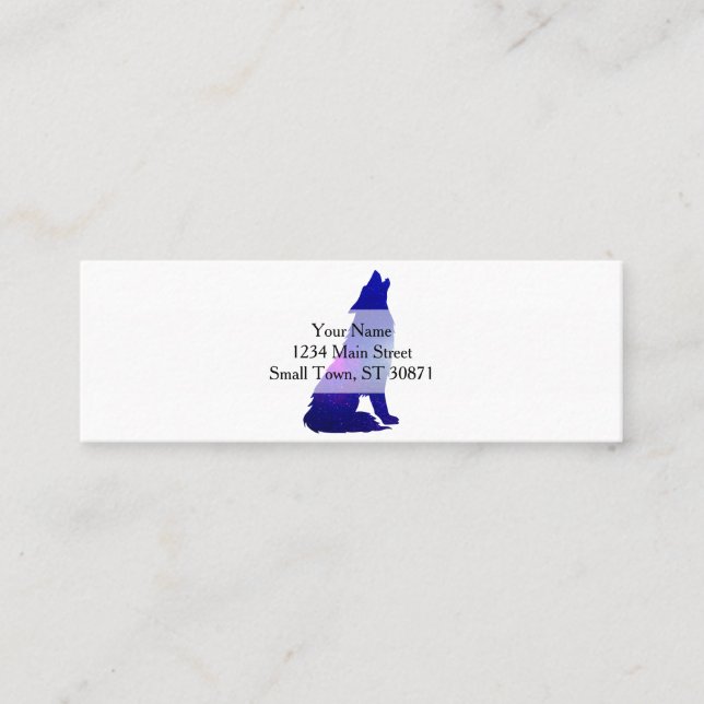 Carte De Visite Mini Space Wolf howling (Devant)