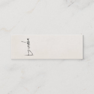 Carte De Visite Mini Squelettes antiques squelettiques d'anatomie de