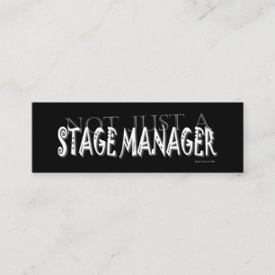 Carte De Visite Mini Stage Manager - Social Media Personal Card