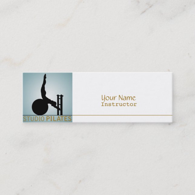 Carte De Visite Mini Studio Pilates - affaires, télécarte (Devant)