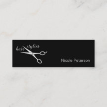 Styliste de cheveux - Ciseaux d'argent noir arrièr