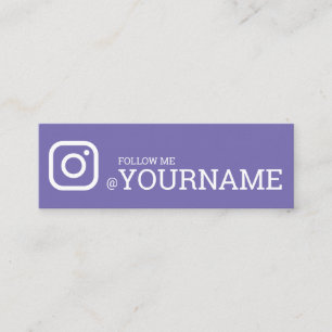 Carte De Visite Mini Suivez-moi sur Instagram Social Media