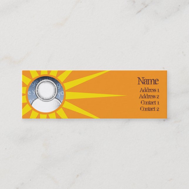 Carte De Visite Mini Sun (Devant)