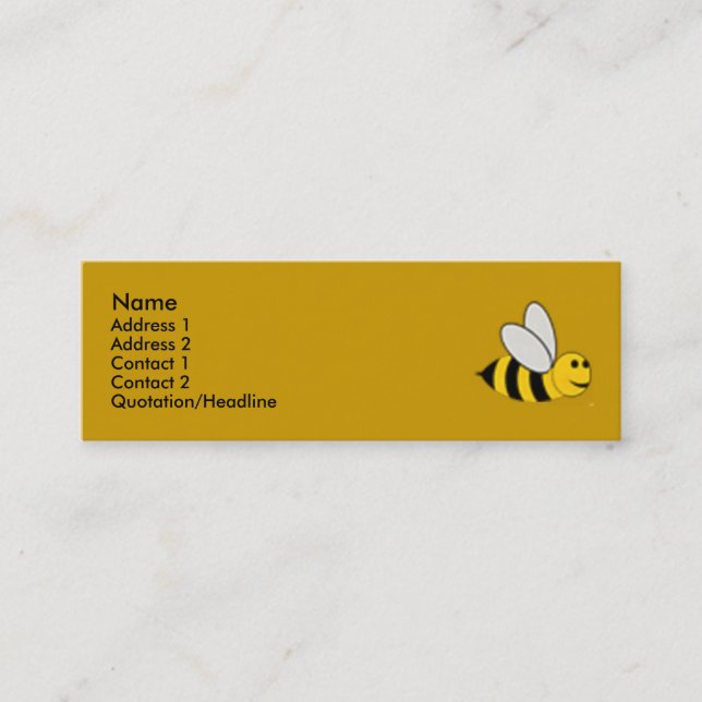 Carte De Visite Mini Sweet As Honey Card (Devant)
