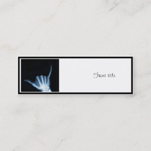Carte De Visite Mini SYMBOLE Shaka X-Ray (Perdre la main)