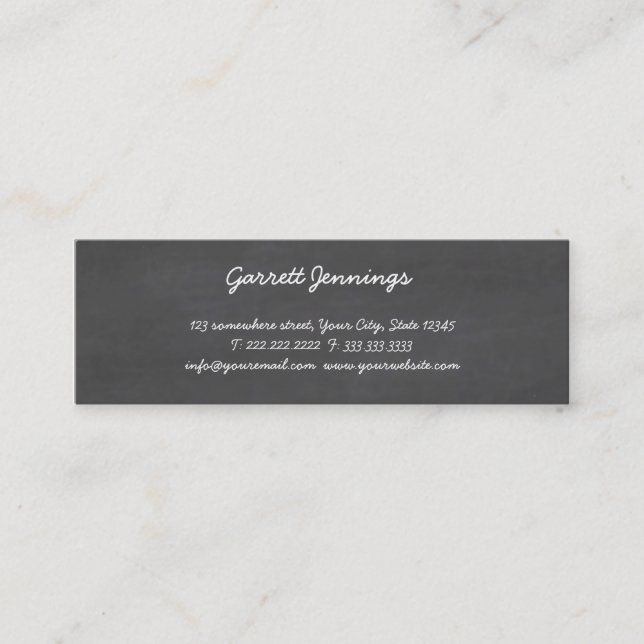 Carte De Visite Mini Tableau CustomizeABLEs (Devant)