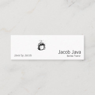 Carte De Visite Mini Tasse de café de lino