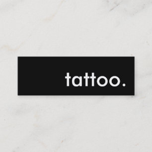 Carte De Visite Mini tatouage.