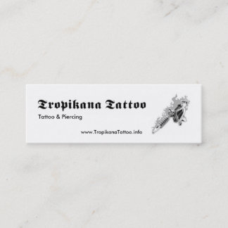 Carte De Visite Mini Tatouage de Tropikana