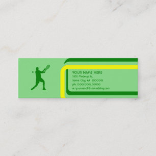 Carte De Visite Mini tennis : style rétro :