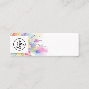 Carte De Visite Mini Testeur de parfum floral coloré
