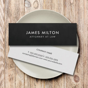 Carte De Visite Mini Texture légère minimaliste Gris noir