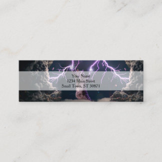 Carte De Visite Mini Thunderbolted cat