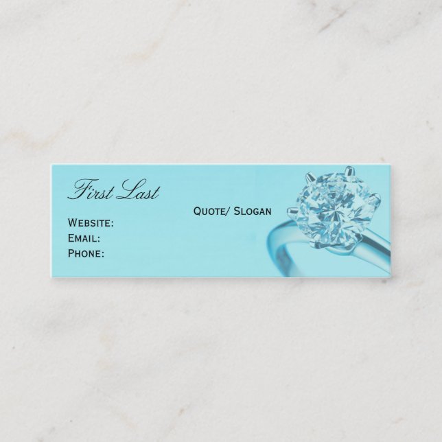 Carte De Visite Mini Tiffany chic (Devant)