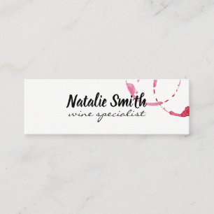 Carte De Visite Mini Tige à vin
