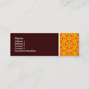 Carte De Visite Mini Tonalité Texture - Terrazzo Motif 05 - Brown foncé