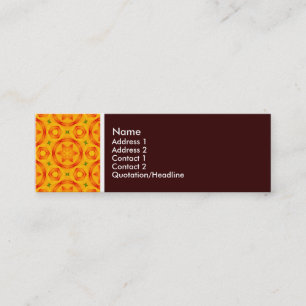 Carte De Visite Mini Tonalité Texture - Terrazzo Motif 05 - Brown foncé