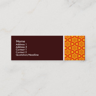 Carte De Visite Mini Tonalité Texture - Terrazzo Motif 08 - Brown foncé