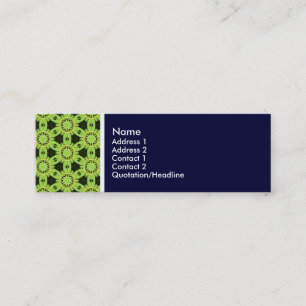 Carte De Visite Mini Tone Texture - Terrazzo Motif 2010 - Deep Navy