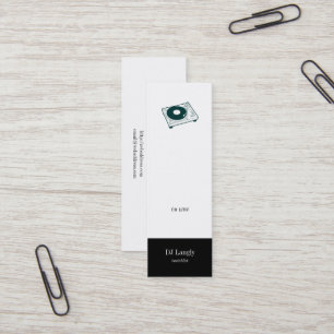 Carte De Visite Mini Tourne-disque de vieille école