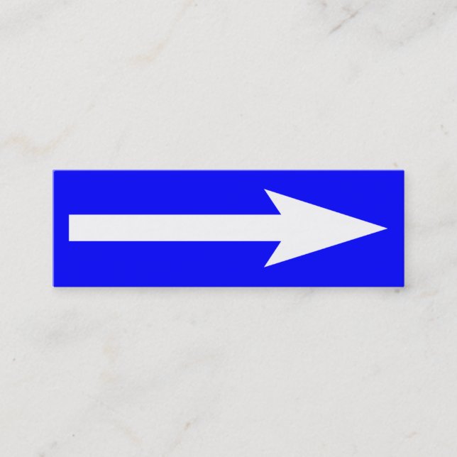 Carte De Visite Mini Tout le point - bleu, blanc et gris (Devant)