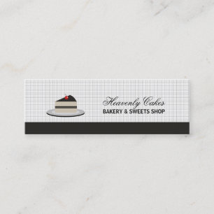 Carte De Visite Mini Tranche de gâteau