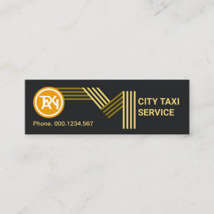 Carte De Visite Mini Transport de la route de taxi Gold Highway