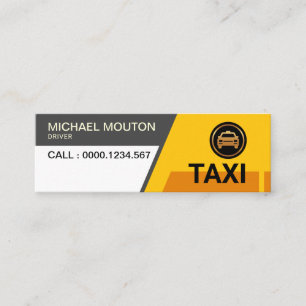Carte De Visite Mini Trapezium Lumineux Forme Le Transport Jaune