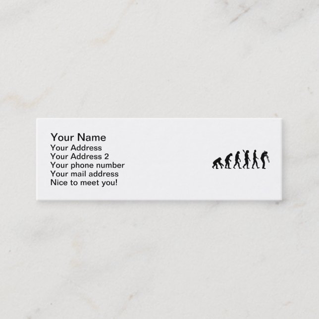 Carte De Visite Mini Trombone d'évolution (Devant)