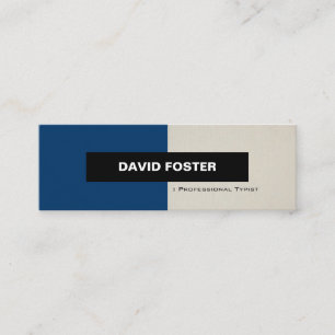 Carte De Visite Mini Typist Professionnel - Simple Élégant Design