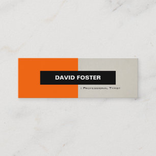 Carte De Visite Mini Typist Professionnel - Simple Élégant Design