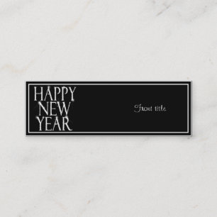 Carte De Visite Mini Une Bonne Année Étincelante