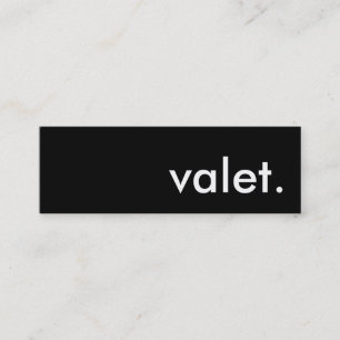 Carte De Visite Mini valet.