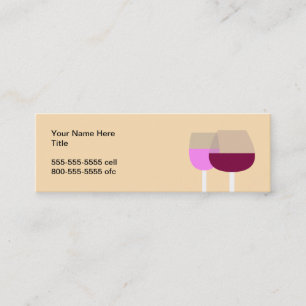Carte De Visite Mini Verres de vin