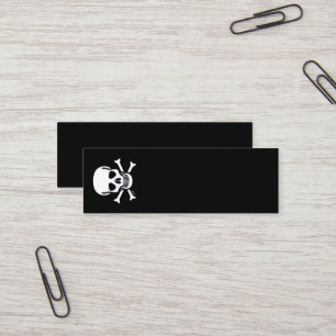 Carte de visite mini verticale Skull n Bones tout 