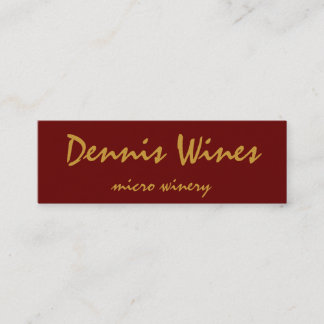 Carte De Visite Mini Vins de Dennis