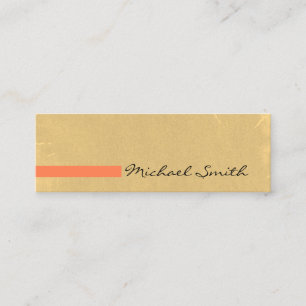 Carte De Visite Mini Vintage minimaliste moderne de corail #2