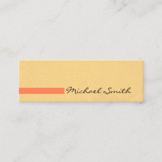 Carte De Visite Mini Vintage minimaliste moderne de corail #3
