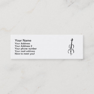 Carte De Visite Mini Violoncelle